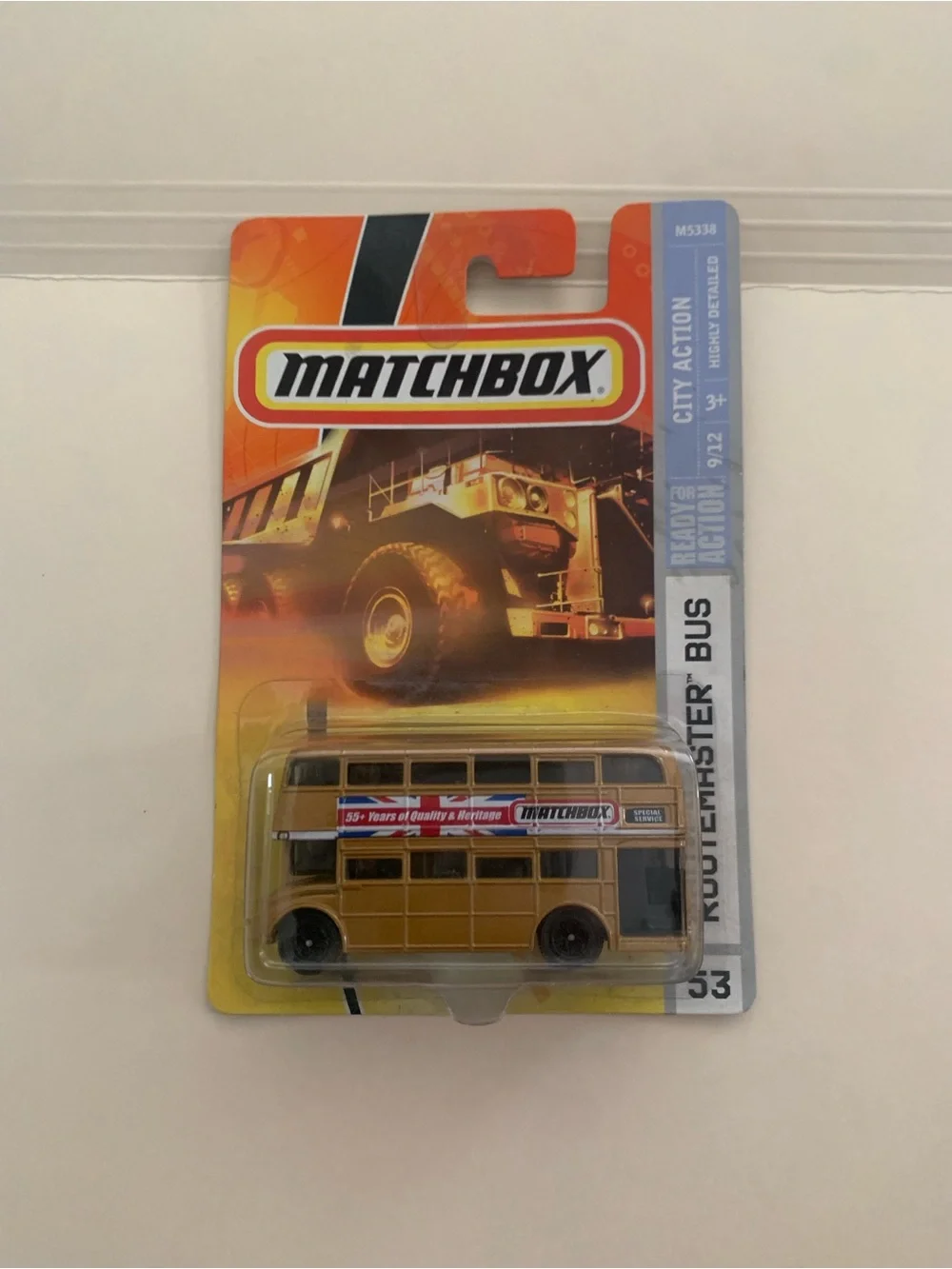 Matchbox Yellow Routemaster Bus Toy - Die-Cast Collectible
